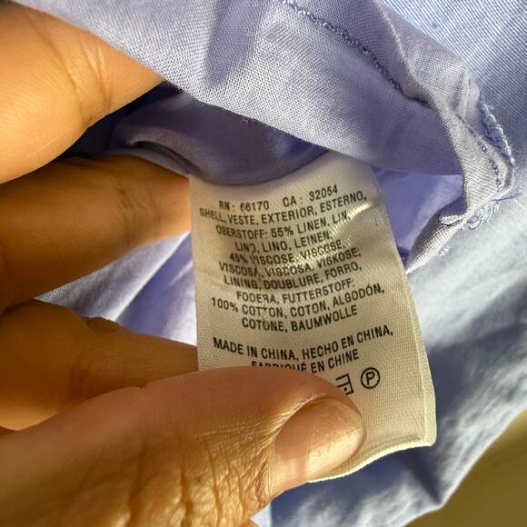 Anthropologie‎ Holding Horses Embroidered Chambray Tunic Dress Shift Small $158 - Picture 5 of 8